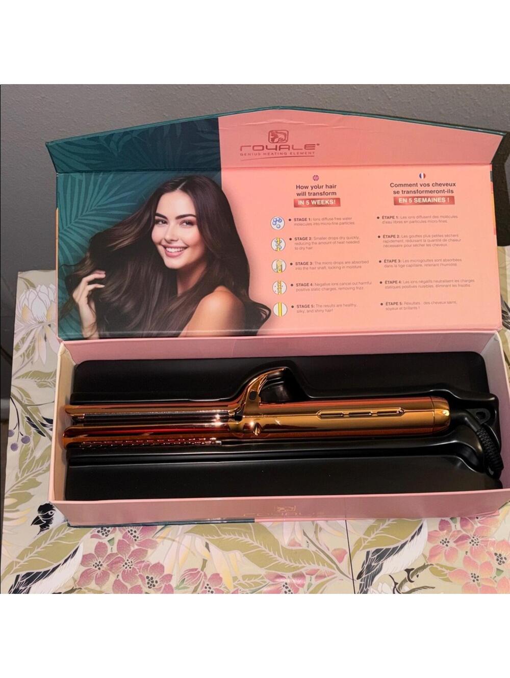 NEW Royale Miami Breeze Infra-Titanium Hair Styling Tool – Rose Gold (Ultra 3)